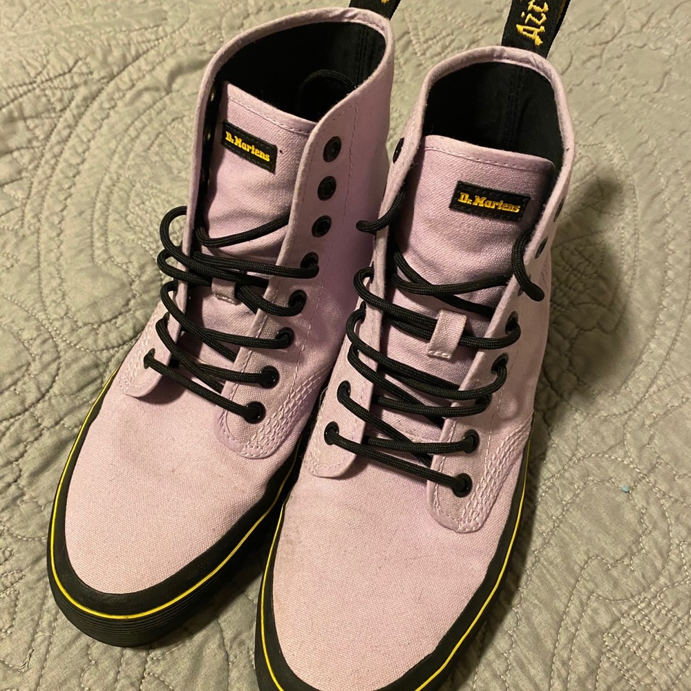 Lavender Dr.Martens Canvas Shoes